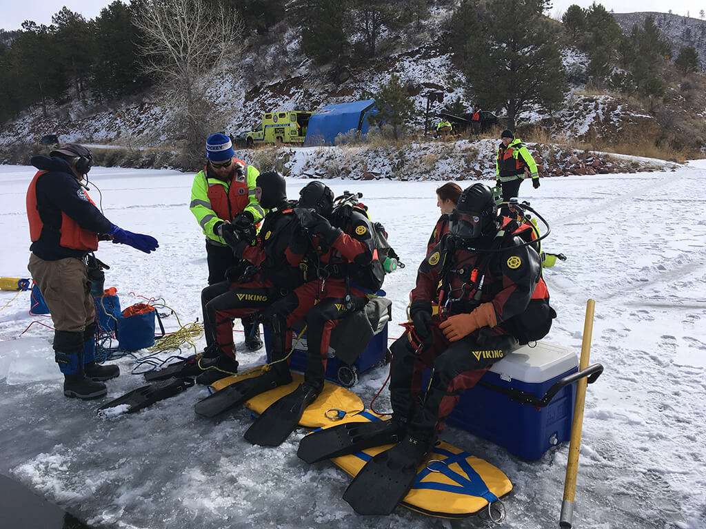 ice diving operations